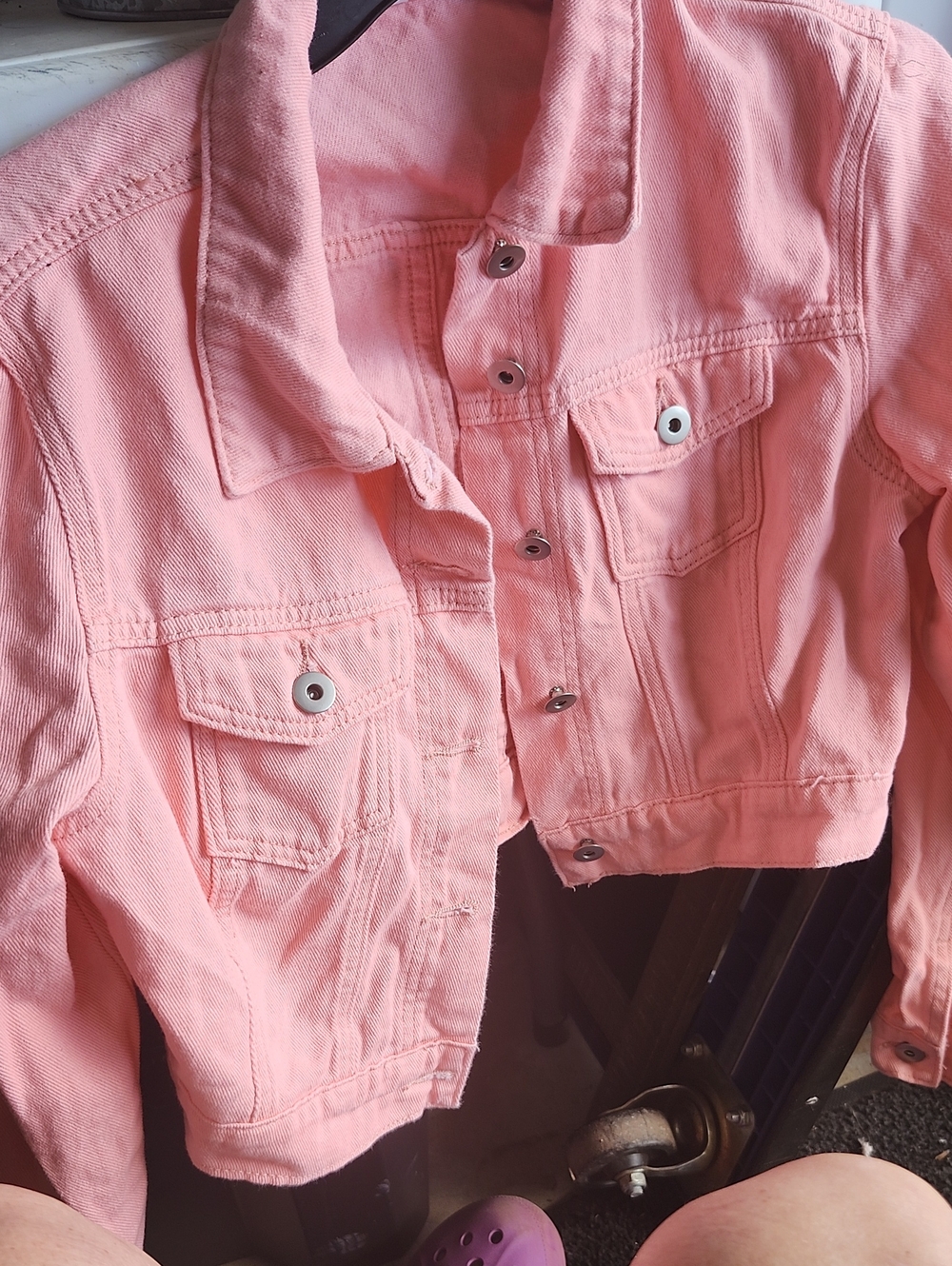 Girls' Pink Denim Jacket - Brand Unknown
